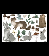 KHARU - Stickers muraux - Animaux de la montagne